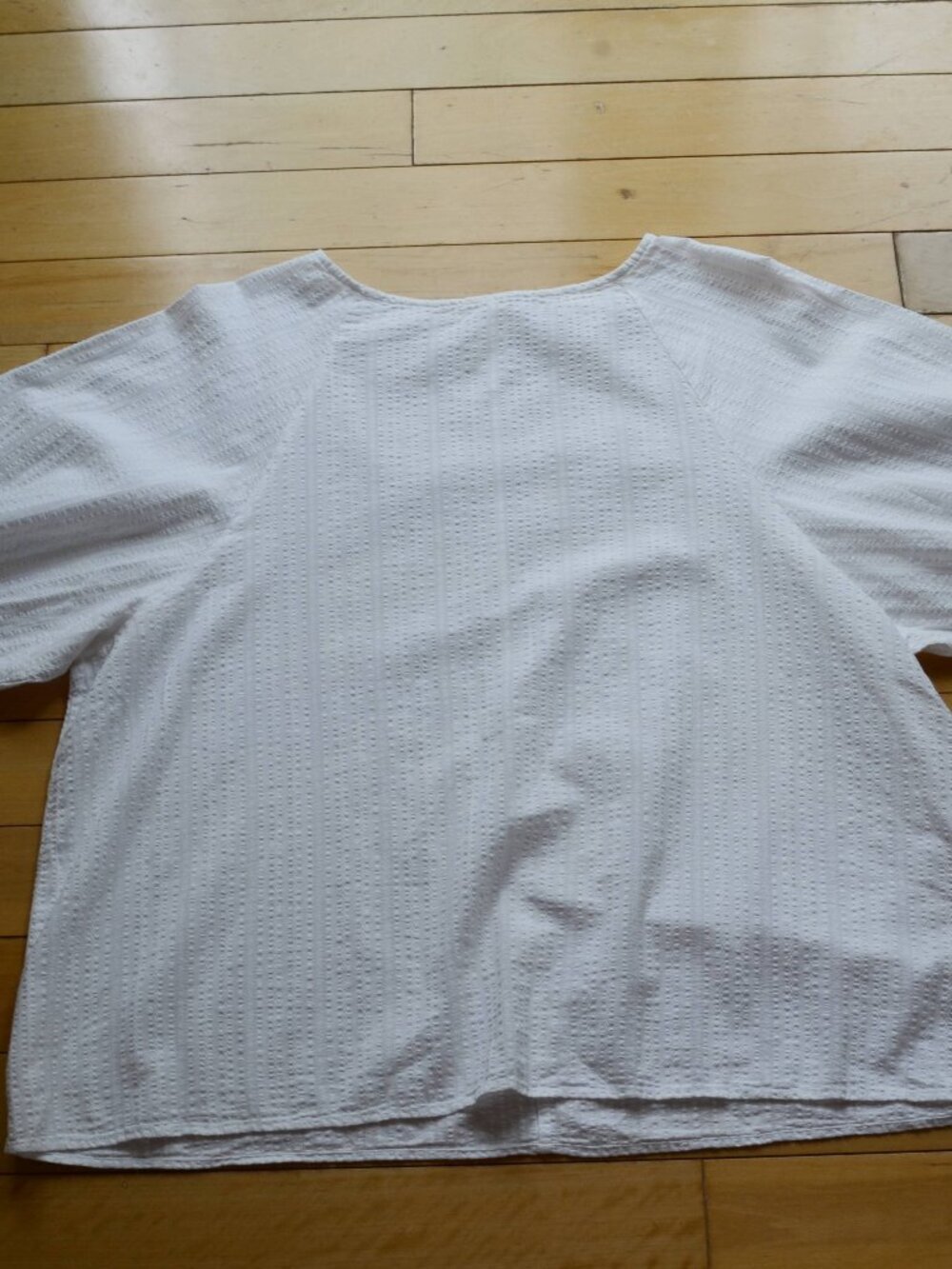 UNIQLO Knit Volume Blouse White Size L